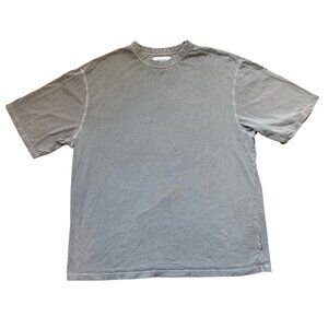 Wax London Mens Gray Crewneck T-Shirt XL Relaxed Fit Short Sleeve Soft Cotton